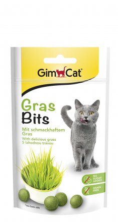 GimCat | GrassBits | Pastylki z trawą 40g
