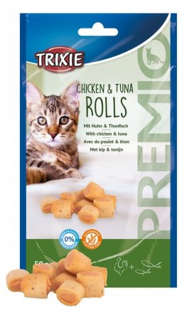 Trixie Premio | Chicken Tuna Roll | Przysmak dla kota kurczak i tuńczyk 50 g