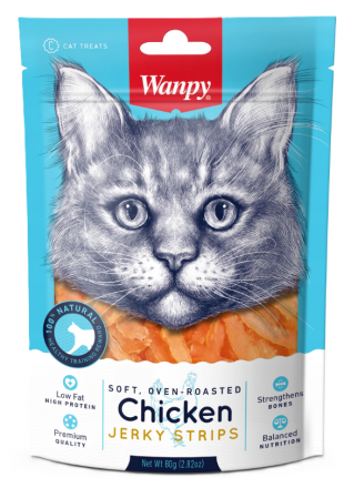 Wanpy | Chicken Jerky Strips | Paseczki z kurczaka 80g