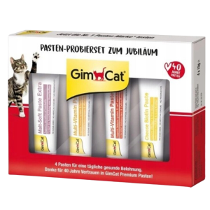 GimCat | Pasty Jubi Box | Zestaw past dla kota 4 x 15g