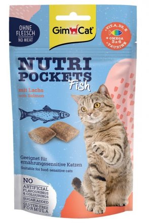 GimCat | Nutri Pocket Fish | Smaczki dla kota 60g