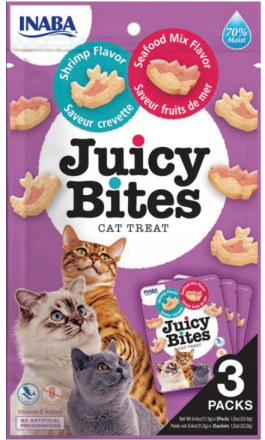 Inaba Cat | Juicy Bites | Przysmaki dla kota 3x11,3g