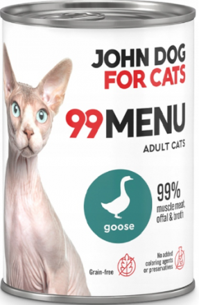 John Dog for Cats | 99 menu | Karma mokra dla kota puszka 400g