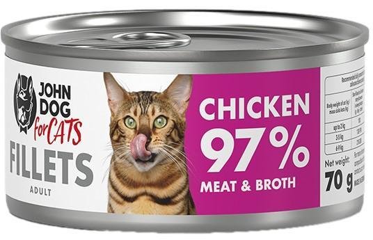 John Dog for cats | Filety dla kota | Opakowanie 70g