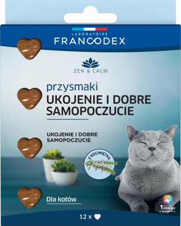 Francodex | Antystresowe przysmaki dla kota z kocimiętką 12szt.\opak.