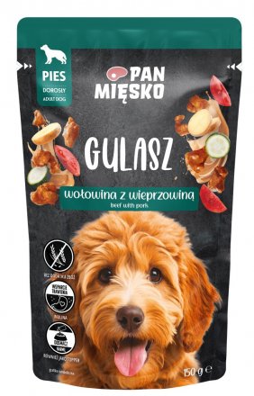 Pan Mięsko | Gulasz | Karma mokra dla psa - saszetka 150g