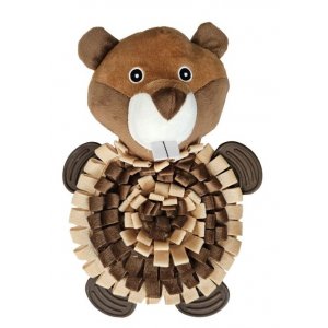Yarro | Zabawka dla psa węchowa | Szeleszczący bóbr z gumowymi łapkami piszczący 30cm