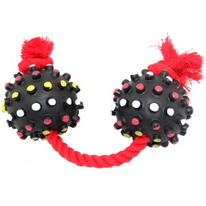 Bubu Pets | Piłki z kolcami na sznurku 35cm