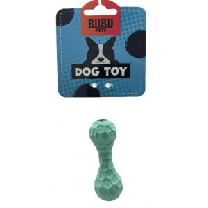Bubu Pets | Gumowy hantel na przysmaki o zapachu mięty 10cm