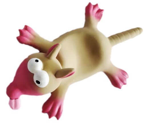 Uniq Pets | Zabawka dla psa | Lateksowa mysz z piszczałką 22cm