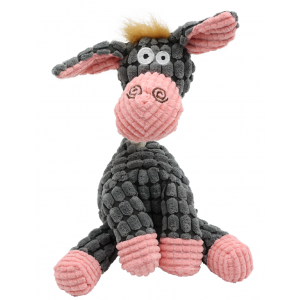 Uniq Pets | Zabawka dla psa | Siedzący osioł z piszczałką 24x14cm