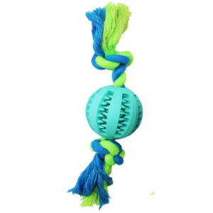 Bubu Pets | Piłka dental na sznurku o zapachu mięty 22cm