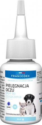 Francodex | Płyn do czyszczenia oczu | Dla szczeniąt i kociąt - 60ml