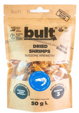 Bult | Suszone krewetki | Przysmak dla psa 50g