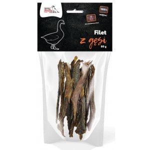 Syta Micha | Przysmaki dla psa | Suszone filety z gęsi 80g