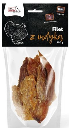 Syta Micha | Przysmaki dla psa | Suszone filet z indyka 100g