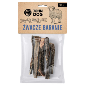 John Dog | Gryzak dla psa | Żwacze baranie 100g