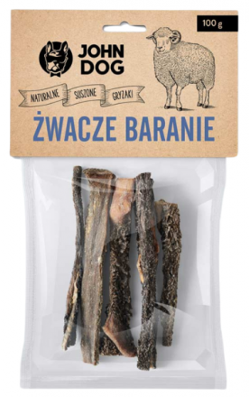 John Dog | Gryzak dla psa | Żwacze baranie 100g