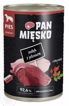 Pan Mięsko | Karma mokra dla dorosłego psa | Puszka 400g