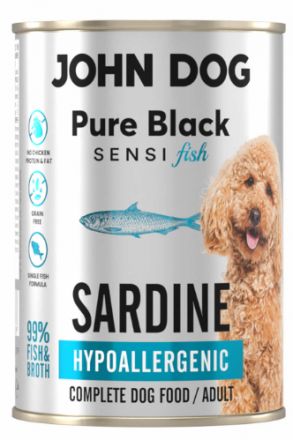 John Dog | Pure Black Sesni | Karma hipoalergiczna dla psa 400g