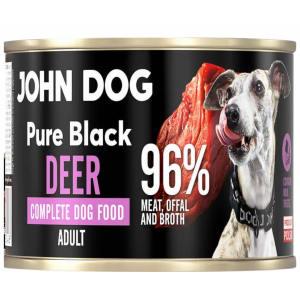 John Dog ADULT | Pure Black | Karma mokra dla psa 200g