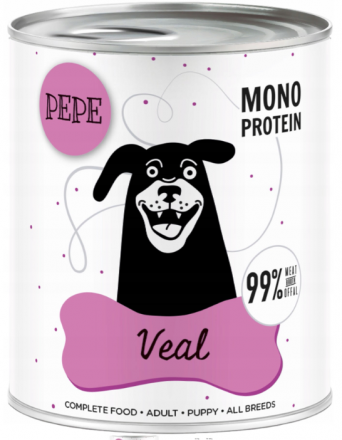 Paka Zwierzaka | Pepe | Karma mokra dla psa - puszka 800g