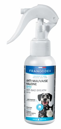 Francodex | Spray przeciwko nieprzyjemnemu oddechowi | Dla psów i kotów - 100ml