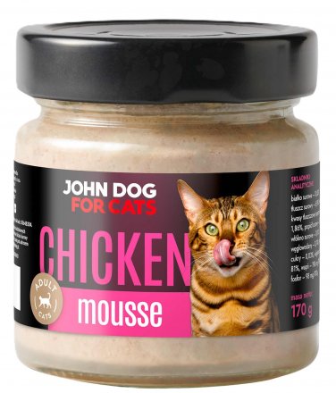 John Dog for Cats | Karma mokra mus dla kota | Słoiczek 170g
