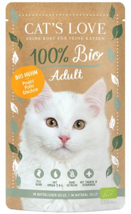 CAT'S LOVE | 100% Bio | Saszetka dla kota 100g