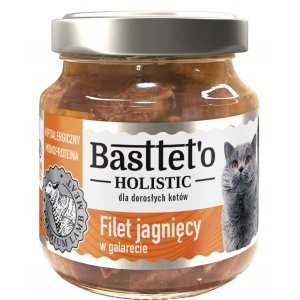 Basttet'o Holistic | Monoproteinowa karma mokra dla kota w galaretce | Słoiczek 130g