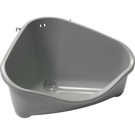 Moderna | Kuweta narożna do mocowania w klatce S wys.10cm boki 2x13cm szer.18cm