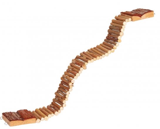 Trixie | Most wiszący dla gryzoni drewniany, 7 × 55 cm